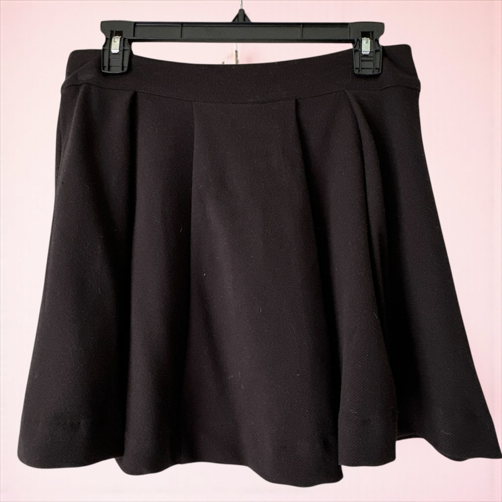 Classic Black Pleated Mini Skirt by Cooperative